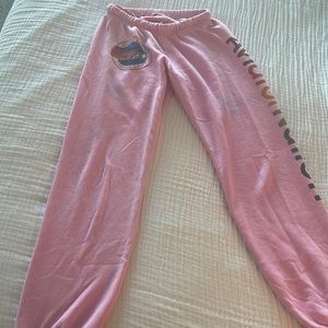 Highlighter pink AV sweatpants